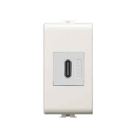 Alimentatore da Incasso USB C Easy Bianco Ec Elettrocanali - 2