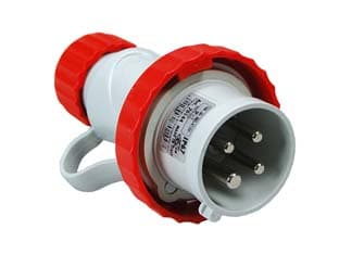 Spina Industriale Volante Argo Rossa 3P+T Cee IP67 16A Rosso 70144 2 Pezzi - 2