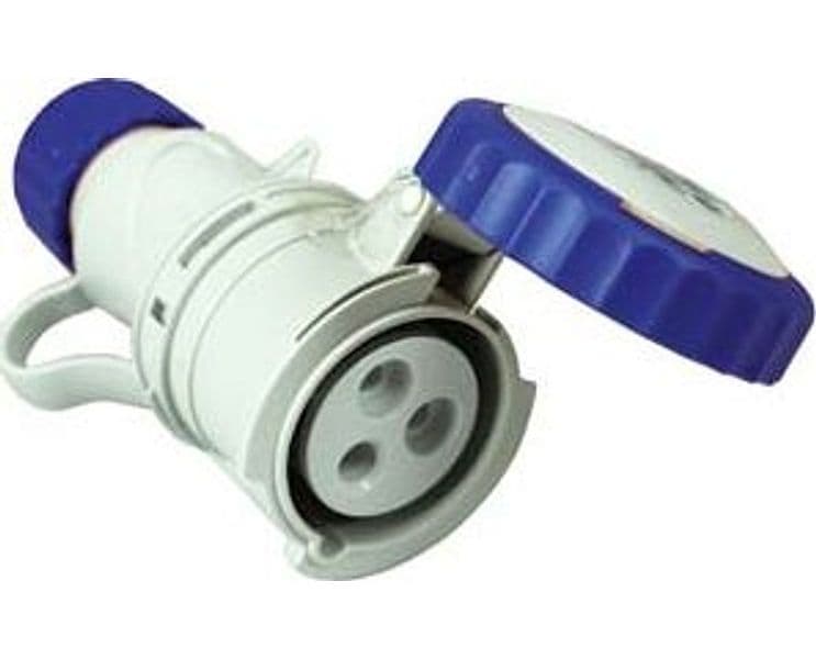 Presa Industriale Volante Argo Blu 2P+T Cee 309 IP67 16A Blu 71140 Fanton