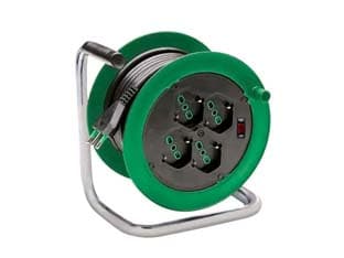 Avvolgicavo Civile Elettrico Zeus 4 Prese Ø 195 mm Cavo 15 m H05VVF Sezione - 2