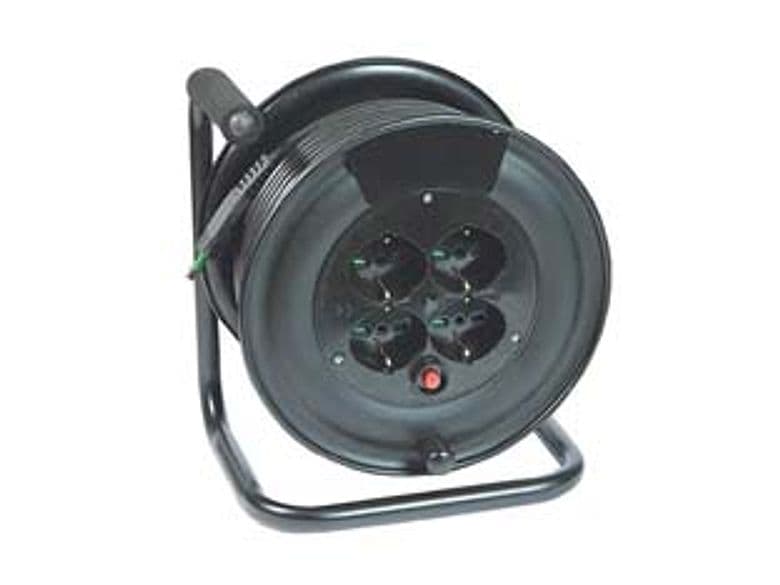 Avvolgicavo Civile Elettrico Onda 4 Prese Linea Garanti Ø 260 mm Cavo 50 m - 2