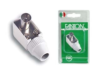 Spina a Pipa Tv Uscita 90 ° in Blister 95 37040 mm Fanton 2 Blister - 2