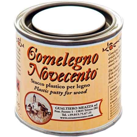 Stucco per Legno Comelegno 250 ml Cera Novecento Noce Scuro - 2