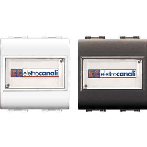 Pulsante con Portanome Mylife 1P No 250V Ec Elettrocanali Grigio - 2