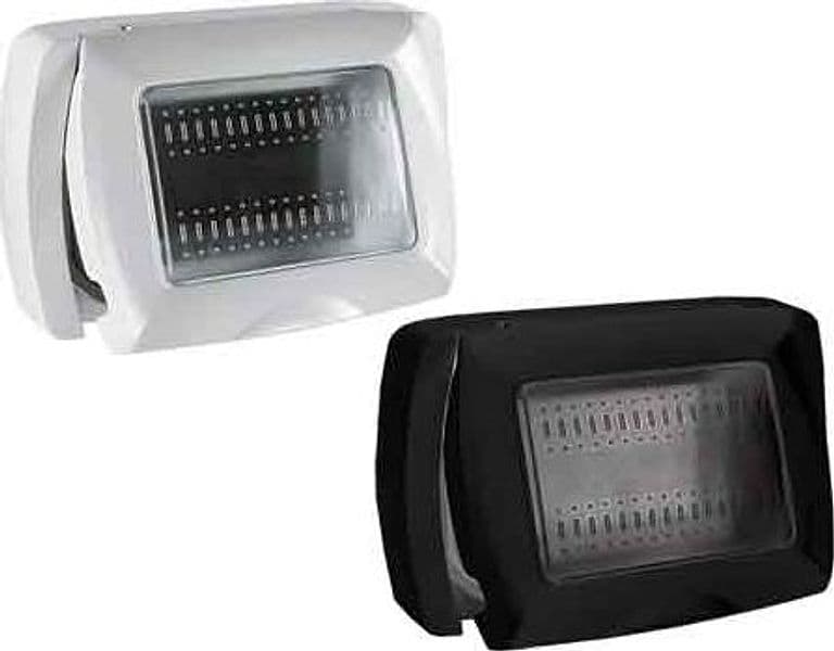 Placca Autoportante con Portello Mylife 3 Moduli Ec Elettrocanali Bianca - 2