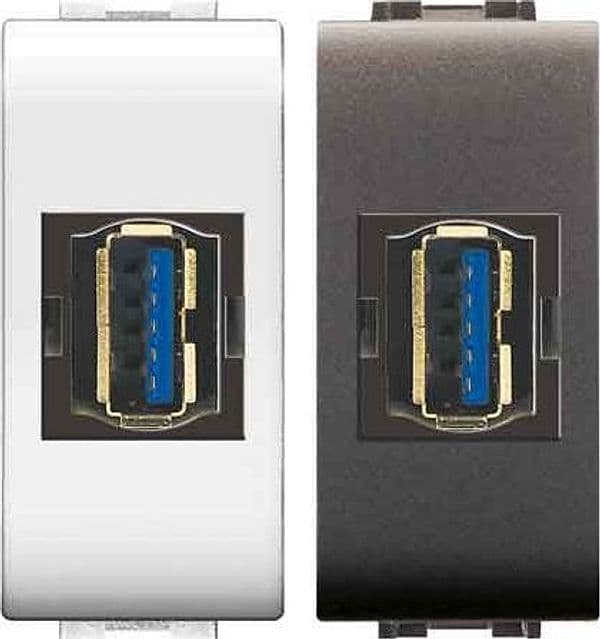 Presa Standard USB Grigio Ec Elettrocanali - 2