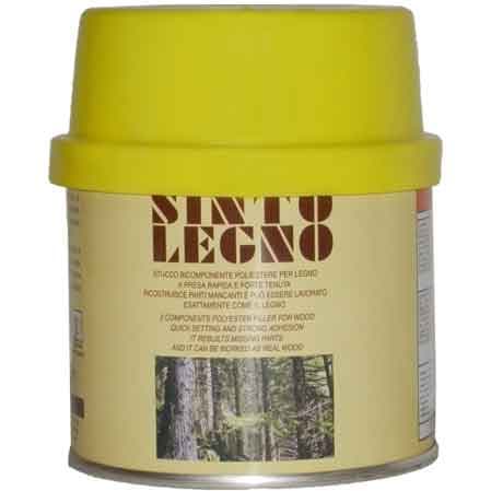 Stucco per Legno Sintolegno 375 ml Sintolit Scuro - 2