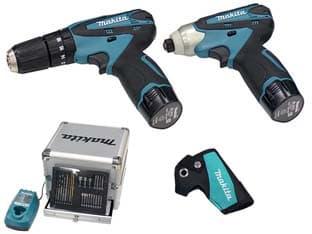 Kit Trapano HP330D+TRAPANO TD090D 2 Batt.litio 10,8 V 1,3AH (DK1493X1) 2 - 2