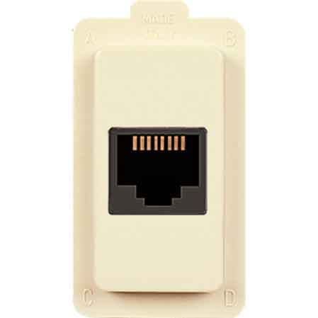 Presa Telefonica Tondo RJ11 Plug 6 x 4 Ec Elettrocanali - 2