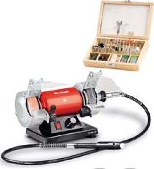 Smerigliatrice da Banco Doppia Mola e Minitrapano 150 W (tcxg 75 Kit) - 2