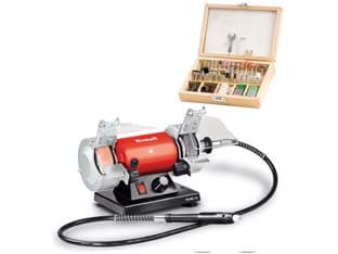 Smerigliatrice da Banco Doppia Mola e Minitrapano 150 W (tcxg 75 Kit) - 2
