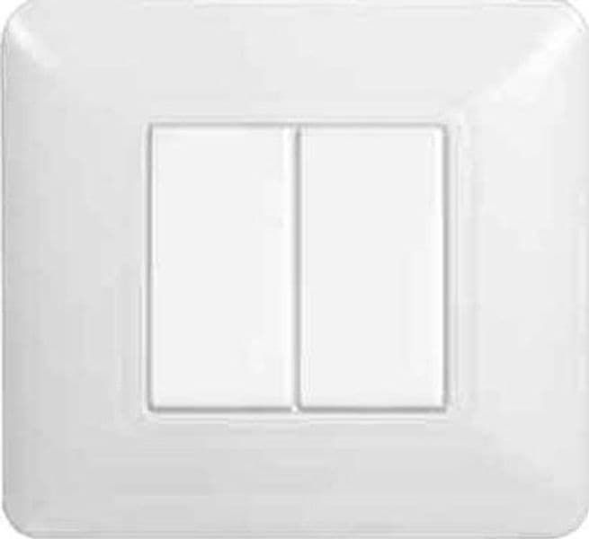 Placca Coprinterruttori Bianca Solar 4 Moduli Elettroit - 2