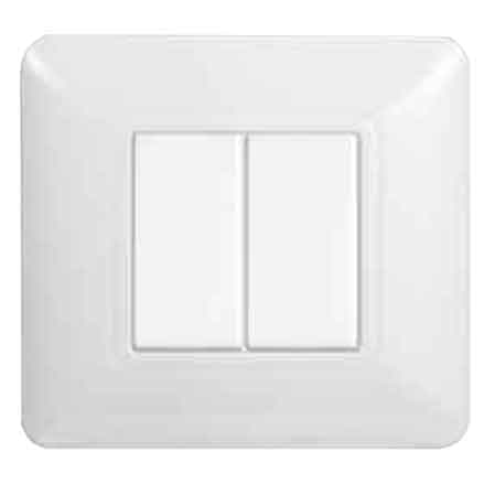 Placca Coprinterruttori Bianca Solar 4 Moduli Elettroit - 2