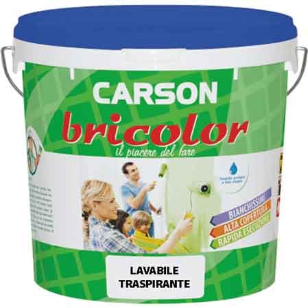 Idropittura Lavabile Traspitante Bricolor 5 l Carson - 2