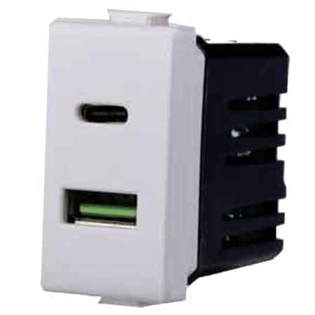 Alimentatore da Incasso USB C Solar 3.1A Elettroit - 2