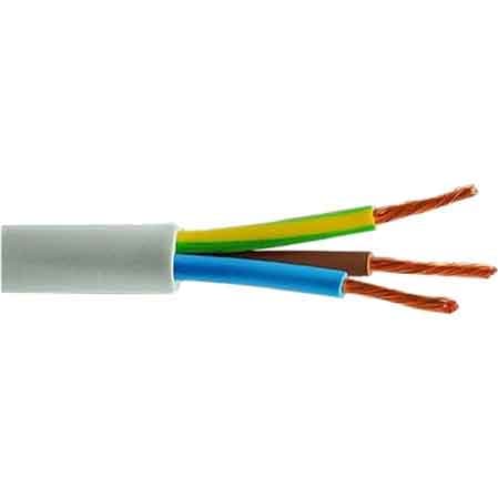 Cavo Tripolare Bianco Sezione 3 x 1 mm 100 m Lineari - 2