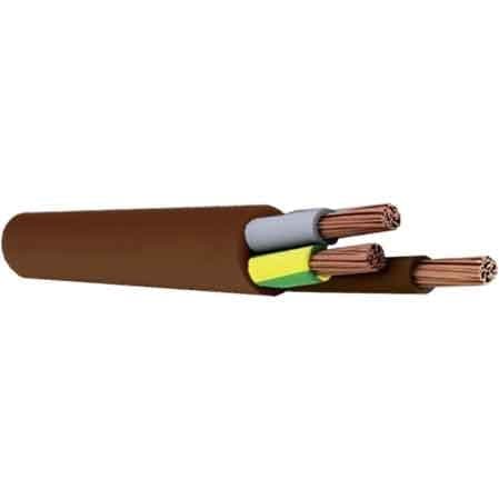 Cavo Tripolare Marrone Sezione 3 x 1,5 mm 100 m Lineari - 2