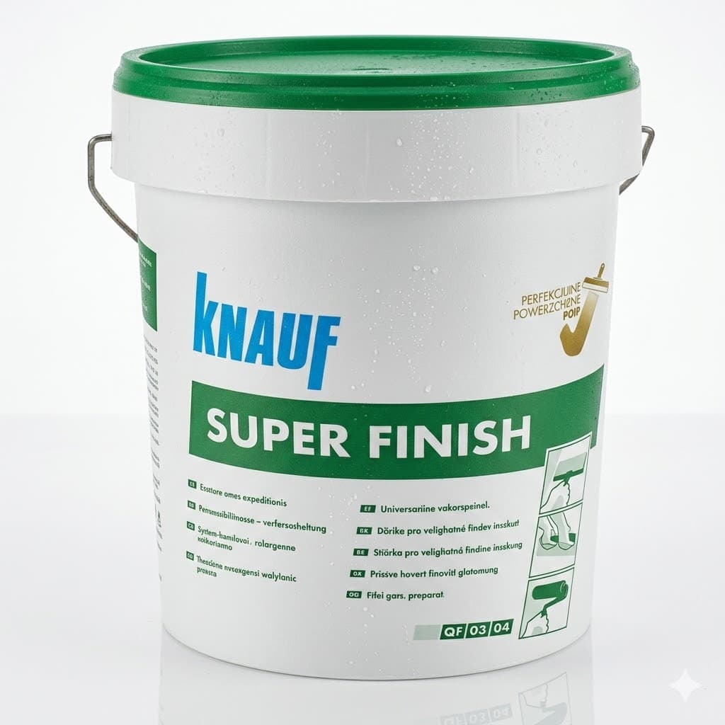 Stucco Pasta Super Finish Knauf Vinilico Bianco 6 kg - 2