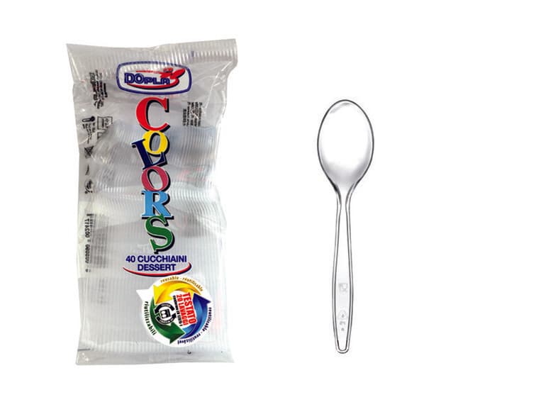 Cucchiaini Trasparenti PZ.40 30 Confezione Dopla - 2