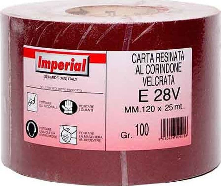 Carta Abrasiva Velcrata e 28V Grana Rotolo Mm 120 x 25 m Lineari 5782804 – Imperial Abrasivi