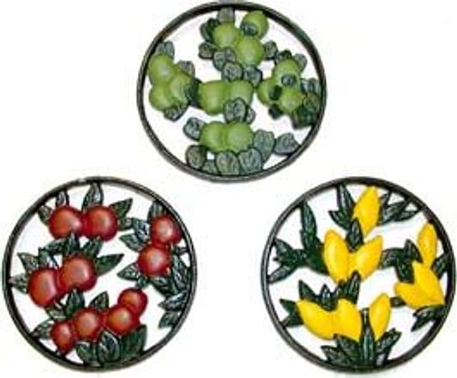 Sottopentole Tondi in Ghisa Decorati in Set da PZ.3 Xtra