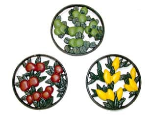 Sottopentole Tondi in Ghisa Decorati in Set da PZ.3 Xtra - 2