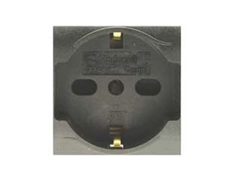 Presa Sicurezza Schuko Trivalente Onda 2 Poli+terra 10 16 Schuko C 3 Pezzi – Marlanvil