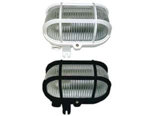 Plafoniera Ovale con Gabbia Max 40 W IP44 185 MMX107X105H. Nero 2 Pezzi - 2