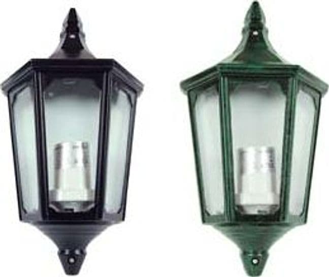 Lanterna a Parete Modello Berlino 60 W IP44 192 MMX103X355H. Verde Anticato – Syntesy