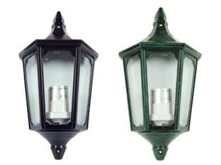 Lanterna a Parete Modello Berlino 60 W IP44 192 MMX103X355H. Verde Anticato - 2