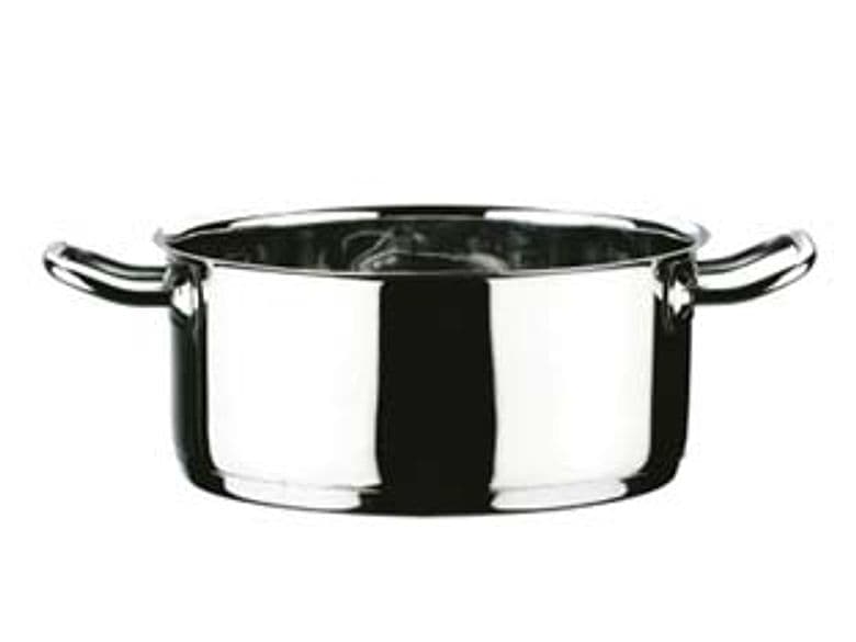 Casseruola 2 Manici in Acciaio Inox 18 10 24 5 cm l - 2
