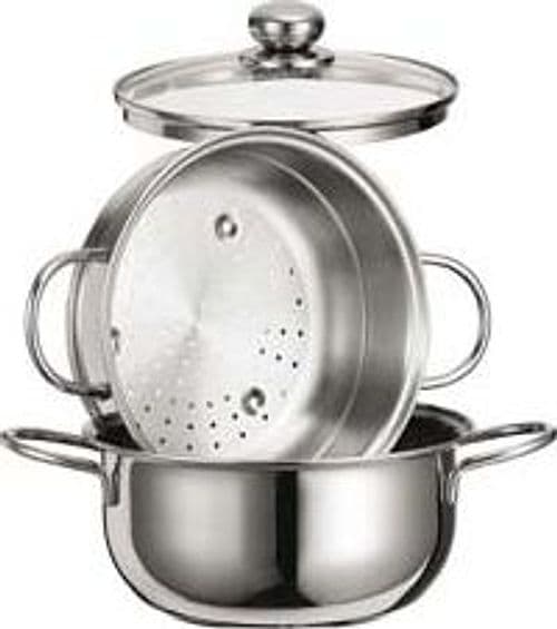 Vaporiera Star in Acciaio AISI 430 con Cestello 20 cm