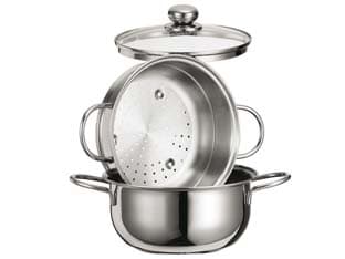 Vaporiera Star in Acciaio AISI 430 con Cestello 20 cm - 2