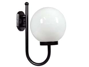 Lanterna con Supporto a U Modello Sfera 100 W IP44 330 MMX400H. Nero - 2