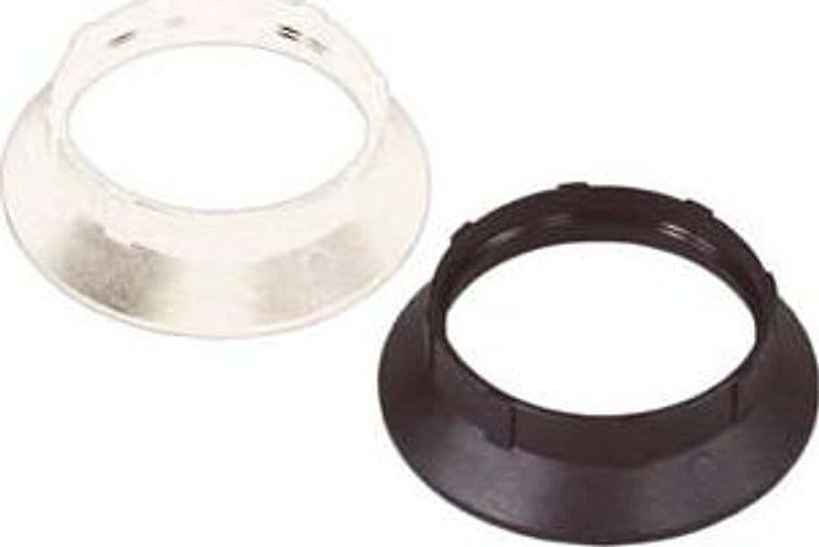 Ghiera Termoplastica per Portalampada E27 Bianco 25 Pezzi - 2