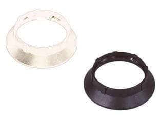 Ghiera Termoplastica per Portalampada E14 Nero 10 Pezzi - 2