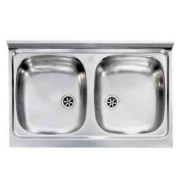 Lavello Inox Due Vasche 80 x 50 cm - 2