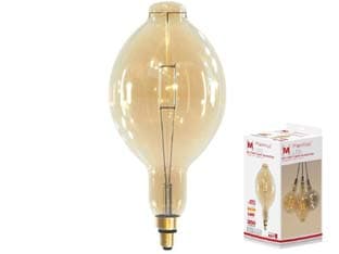 Lampada a Bulbo Gigante LED Vintage E27 4 W 2200 °k Calda 350 Lm 180X380H - 2