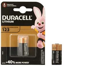 Pila Specialistica al Litio per Fotocamere (123) Duracell 10 Blister - 2
