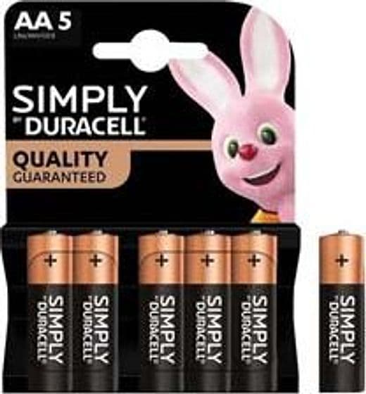 Pila Stilo Alcalina Simply in Blister 5 Pezzi Duracell 20 Blister - 2