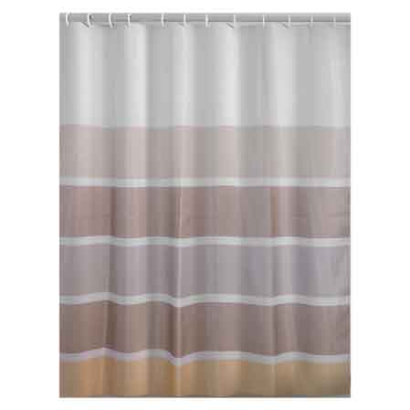 Tenda Doccia in Poliestere Spiaggia 180 x 200 cm Gedy Beige Marrone - 2