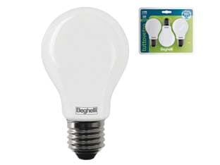Lampada LED Goccia Tuttovetro E27 in Blister 8 W 6500 °k Fredda 2 Pezzi - 2