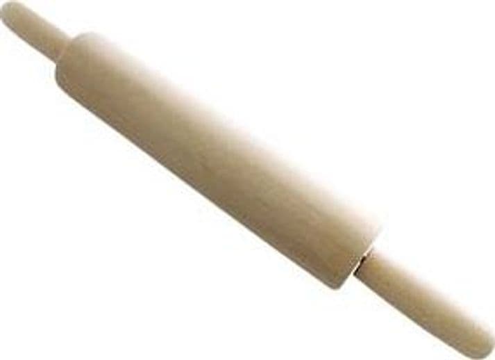 Mattarello in Legno con Manico Girevole 60 cm Diametro 5 cm Corpo 40,5 cm - 2