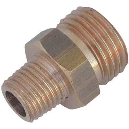 Raccordo Doppio Maschio ¼ Conico x W20X¼ Sx - 2
