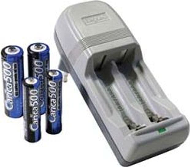 Caricatore per 2 Batterie con Pz. 2 Aa e Pz. 2 Aaa CARICA500 Beghelli - 2