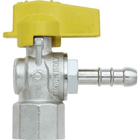 Rubinetto a Squadro Gas Femmina Portagomma ½ x 14 Fiv - 2