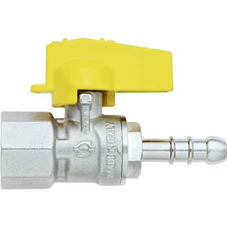 Rubinetto Diritto Gas Femmina Portagomma ½ x 9 Fiv - 2