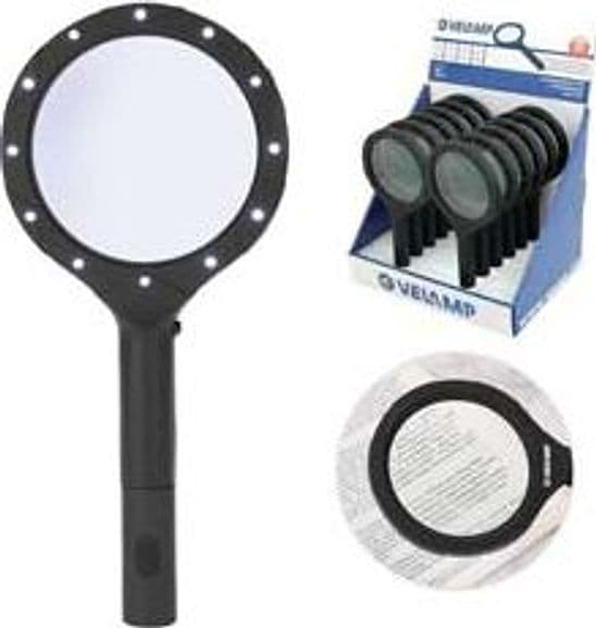 Lente Ingrandimento LED in Plastica 0,2 W 15 Lumen 12 Pezzi