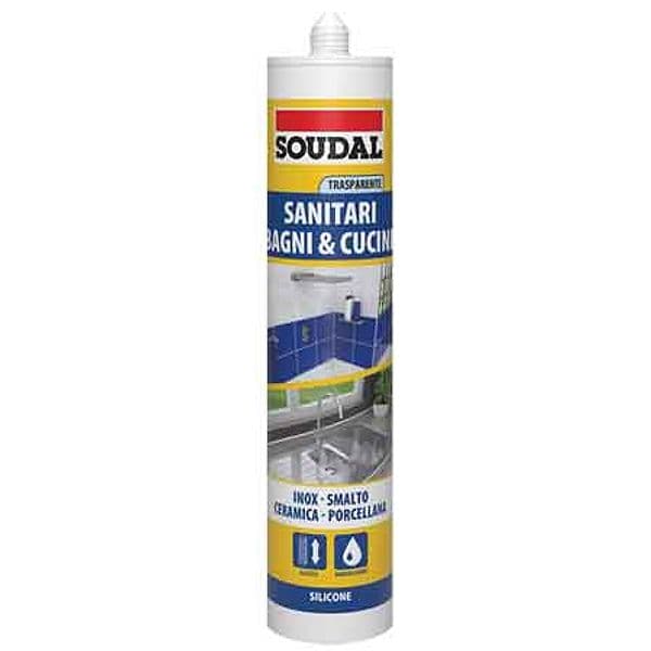 Silicone Acetico Sanitari Soudal 300 ml Bianco