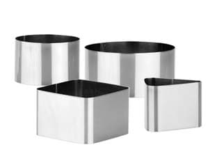 Impiattatore in Acciaio Inox PZ.4 Grandchef 7,5 cm 10,5 PZ.4 2 Pezzi - 2